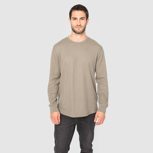 POLERA WAFFLE GREIGE