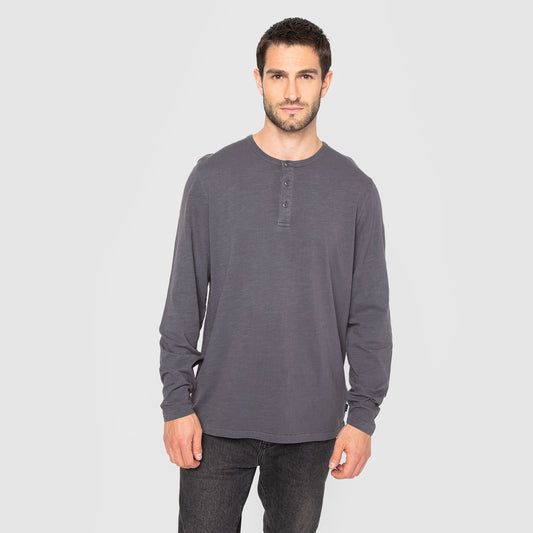 POLERA HENLEY GREY