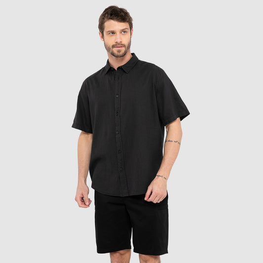 CAMISA LINO MANGA CORTA