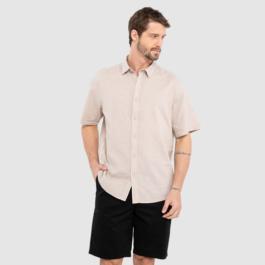 CAMISA LINO MANGA CORTA