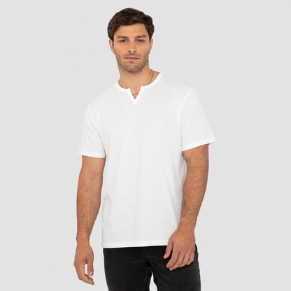 POLERA HENLEY MANGA CORTA